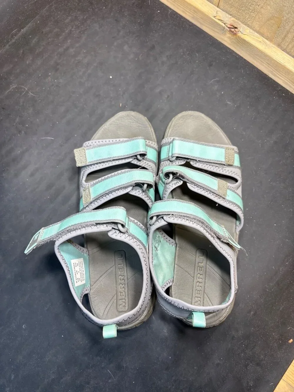 Merrell M-Hydro Creek Unisex Kids Sandals MK162555 Youth Size US 4M Grey Blue